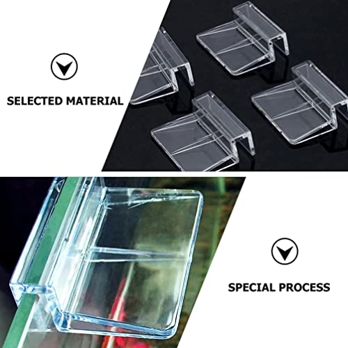 Balacoo Fish Tank Cover Clips 10pcs Acrylic Clips Aquariums Universal Cover Support