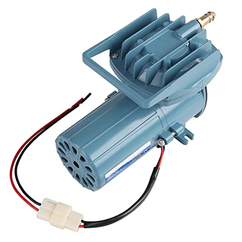 Aquarium Air Pump, DC 12V 35W Fish Aerator for Pond Aquaculture Oxygen Pump with Adjustable Knob Portable Fish Tank Pump for Hydroponics, Fish Farm, 8.6 x 4.3 x 5.5 Inch