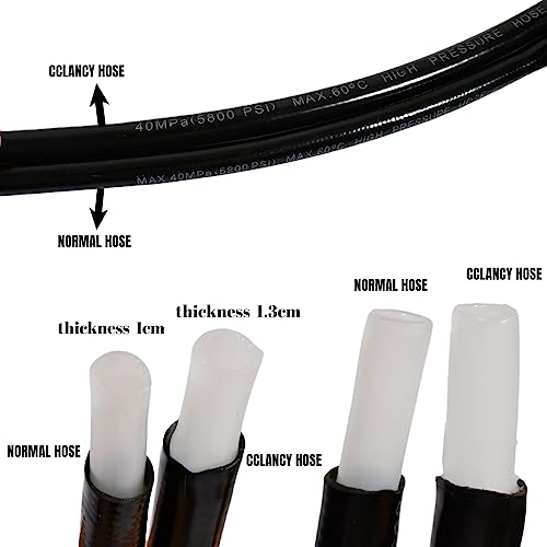 25FT High Pressure Washer Extension Hose 1/4" inch M22-14mm/15mm Fittings Kink Resistant Power Washer Replacement Hose For Most Brand 5800PSI
