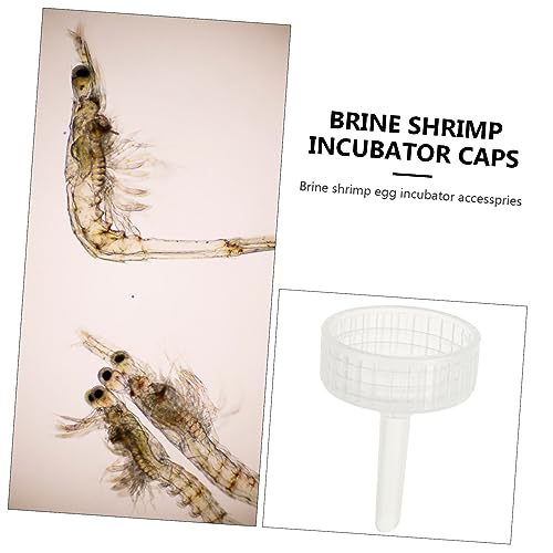 Toddmomy 20pcs Shrimp Hatching Container Caps Aquarium Brine Shrimp Incubator Bottle Covers for Enhanced Survival Rate Easy to Clean and Assemble Safe Material