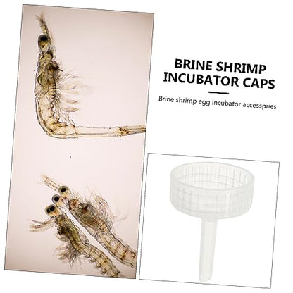 Toddmomy 20pcs Shrimp Hatching Container Caps Aquarium Brine Shrimp Incubator Bottle Covers for Enhanced Survival Rate Easy to Clean and Assemble Safe Material