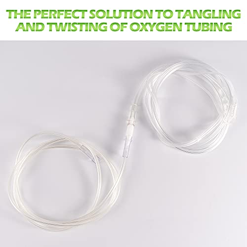 Oxygen Tubing Swivel Connector - 10 PCS Cannula Connectors, Avoid Tube Tangles (Male to Male)