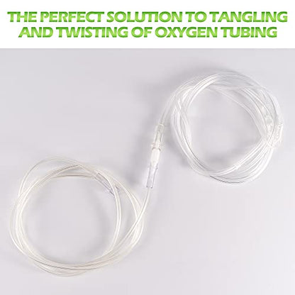 Oxygen Tubing Swivel Connector - 10 PCS Cannula Connectors, Avoid Tube Tangles (Male to Male)