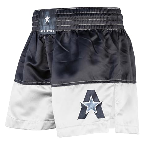 Anthem Athletics Muay Thai Shorts for Men & Women Kickboxing Shorts - color: 50/50 - Black & White, size: XX-Large