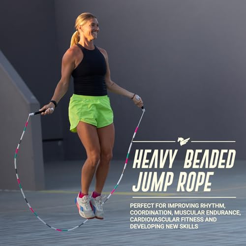 Elite Jumps Heavy Beaded Weighted Jump Rope, 6.5 oz - color: Unicorn