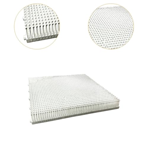 Dryland Ski Training Mat - Modular 50x50cm (19.7x19.7 inch) Panels, White, PP Material for Indoor/Outdoor Practice