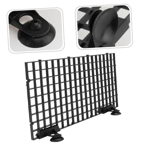 HANABASS 4sets Fish Tank Divider with Clips Aquarium Isolation Board and Bottom Grid Plastic Grate Panel for Easy Separation and Clean Water Management