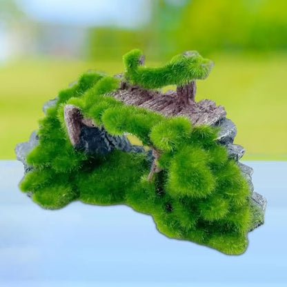 Aquarium Figurine Arch Rockery Decoration Resin Cave Bridge Ornaments Realistic Design Suitable for Fish Tank Reptile Tank Micro Landscape Garden, Bridge