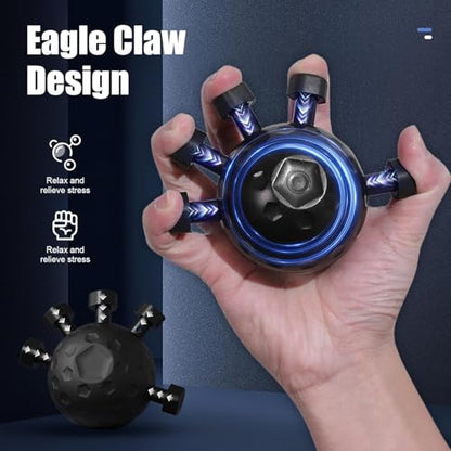 Finger Grip Strengthener, 2025 New Hand Grip Strength Trainer, Finger Exerciser Grip Tool, Adjustable Hand Muscle Strength Trainer for Grip Strength and Grip Training - color: Black