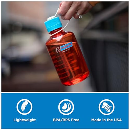 Nalgene 16 oz Narrow Mouth Water Bottle, Cerulean - color: Cerulean, size: 16 Ounces