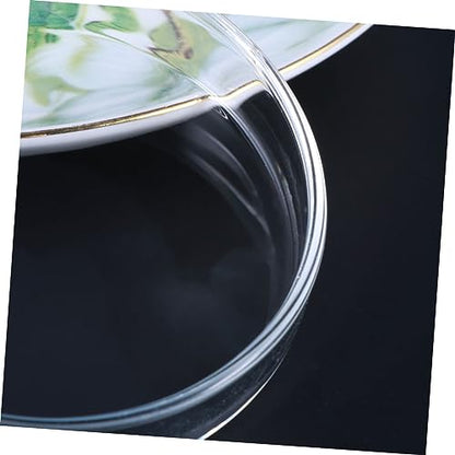Toddmomy Clear Glass Shrimp Feed Dish Small Fish Feeding Bowl Durable Glass Feeder for Shrimp Fish and Reptiles for Aquariums and Home Decor