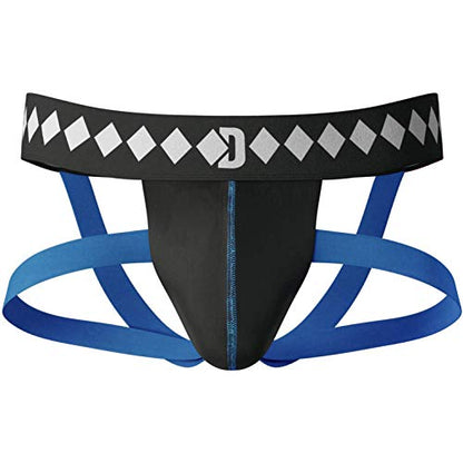 Diamond MMA Four-Strap Jock Strap Supporter with Built-in Athletic Cup Pocket for Sports