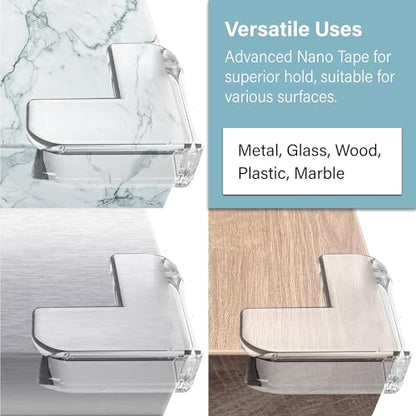 CPSIA Safety Certified Corner Guards Corner Protectors for Baby, 12 Pack, Clear Furniture & Edge Corner Covers, Adhesive Pre-Taped, BPA-Free, L Shape