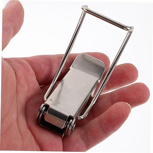 PRETYZOOM 10pcs Rustless Lightweight Pot Lid Hook Buckle Clip Versatile for Kitchen Camping Hiking Random Color