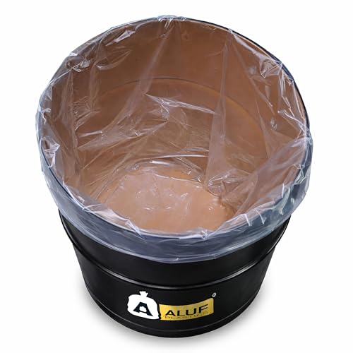 Ultrasac 55 Gallon Clear Plastic Drum Liners 4 MIL - 38" x 63" - For Contractor, Industrial, Construction, & Municipal (Pack of 50)