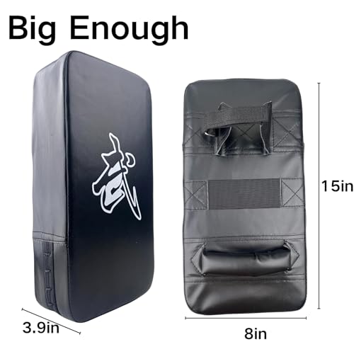 TLBTEK Taekwondo Kick Shield - Muay Thai MMA Karate Kickboxing Training Pads - Curved Leather Strike Shield