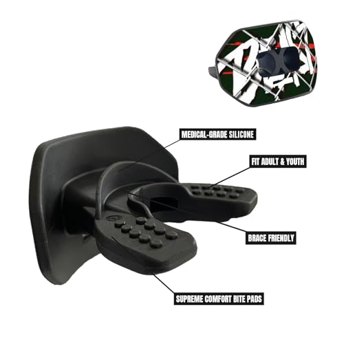 O Shield Vortex Graphic Football Mouth Guard, Beast - color: Beast