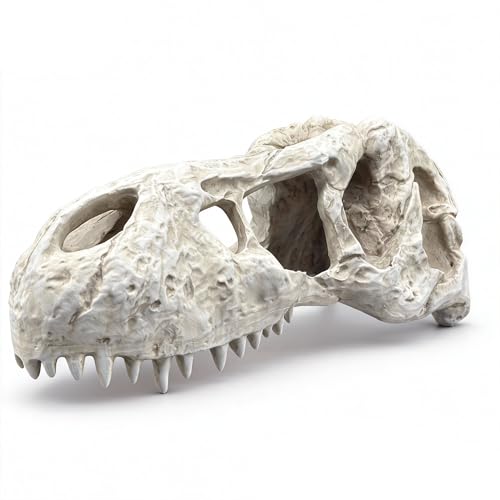 Animal Skull Aquarium Tank Decorations, Reptile & Amphibian Habitat Hideouts, Dinosaur T-Rex Dragon Decor Accessories for Fish, Lizard, Gecko