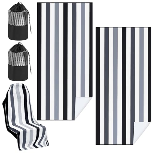 2 Pack Car Seat Towel Cover with Storage Bag, Black Vertical Stripes - style: Black Vertical Stripes