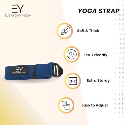 Everyday Yoga Super Strong Strap, Quiet Cinch Buckle, 6ft/8ft/10ft - size: 6 Foot