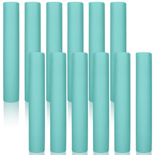 Timgle 12 Pack Yoga Mat Bulk, 4mm Thick Extra Long Sports Mat Anti Slip Tear Resistant Yoga Exercise Set for Fitness Stretching Home Workout Gym and Studio - color: Teal