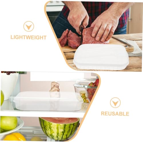 GALPADA 6pcs Food Storage Containers with Soft Lids, Non-stick Bottom Airtight Fridge Boxes for Bacon, Fish, and Cheese Preservation, Reusable Refrigerator Organizer Set for Cold Food