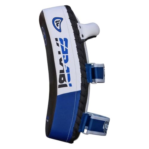 Farabi Thai Pad Training Kick Pad Curved Coaching Pad Kicking Mix Martial Arts x 1 Single Unit - color: Blue (Pair)