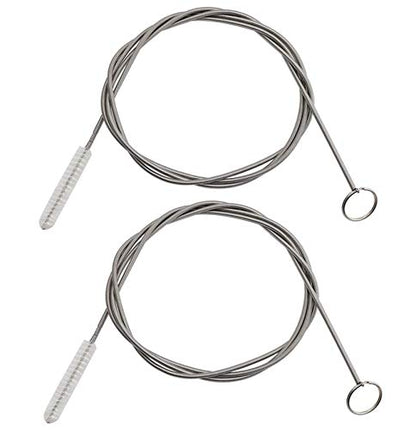 2 Pack 60 Inch Long Flexible Tube Cleaning Brush, Stainless Steel and Nylon Bristles, Suitable for Home Kitchen, Fish Tank, Water Pump Accessories, and More