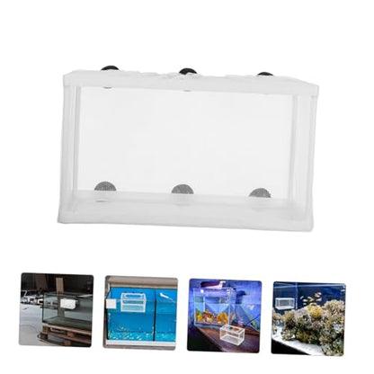 Happyyami Aquarium Mesh Fish Isolation Box Large Net Fish Tank Separator for Betta Aquarium