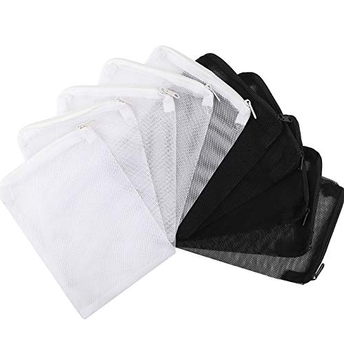 10pcs 7.8 x 5.9 Inch Aquarium Filter Media Bags with Zipper for Activated Carbon, Biospheres, Ceramic Rings