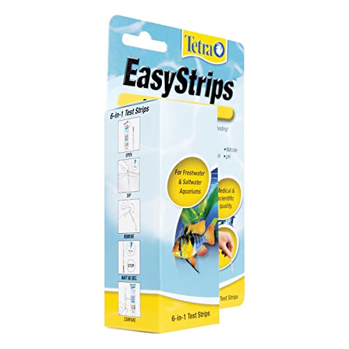 Tetra EasyStrips 6-in-1 Aquarium Test Strips, 400 Pack - size: 25 Count (Pack of 16)