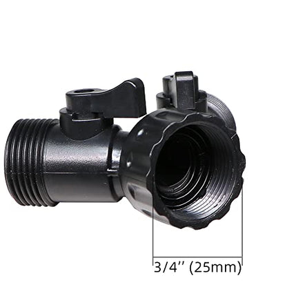 1/2 Inch Drip Irrigation Hose to Faucet Adapter for Drip Irrigation Tubing (.520" ID,.600" – .650" OD), 2 Way Y Water Splitter Connector for 3/4" Inch Garden Hose Spigot Faucet Bib - size: 1/2" Y Hose Splitter