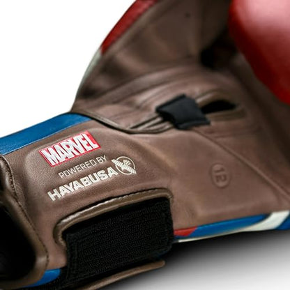 Hayabusa Marvel Hero Elite Boxing Gloves - color: Captain America, size: 16oz
