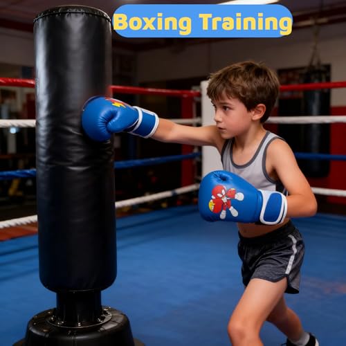 Boxing Gloves for Kids Kids Boxing Gloves Red Blue - size: shock boy