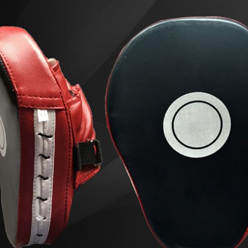 BESPORTBLE Boxing Punching Mitts Pu Leather Focus Pads Adjustable Buckle Breathable Palm for Martial Arts Training Muay Thai Karate Kickboxing Taekwondo