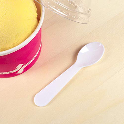 Karat U2450W 2.9" PS Disposable Tasting Spoon, White (Pack of 4000)