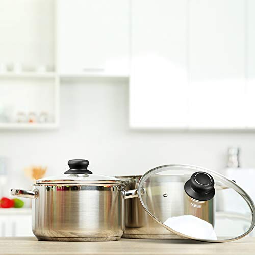 Patelai 4 Pieces Pot Lid Knob Pan Lid Holding Handle Universal Kitchen Cookware Replacement Pot Cover Knob