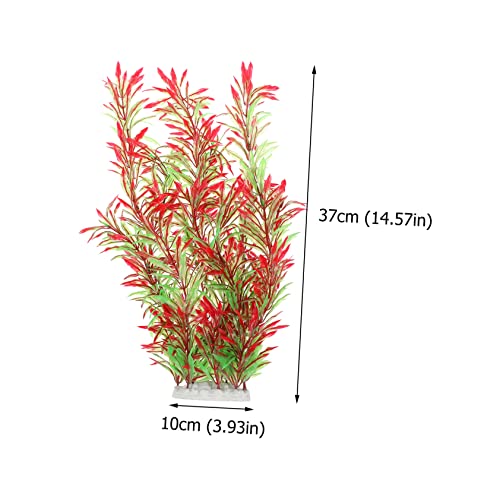 Kisangel 1pc Artificial Aquatic Plant Simulation Water Plant Decoration for Fish Tank Aquarium Ornament Aquarium Vitality Suitable for Fresh and