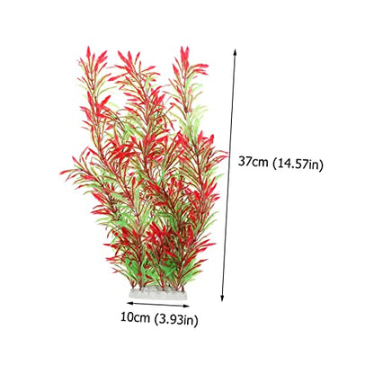 Kisangel 1pc Artificial Aquatic Plant Simulation Water Plant Decoration for Fish Tank Aquarium Ornament Aquarium Vitality Suitable for Fresh and