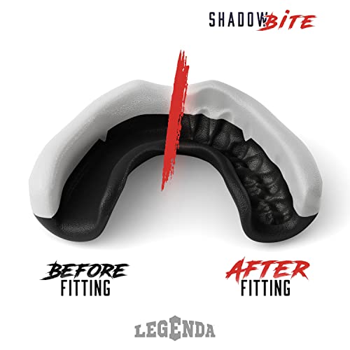 Legenda Mouth Guard Boxing, MMA for Adults & Kids - Sports Mouthguard for Football - Martial Arts Mouthpiece Wrestling, Jiu Jitsu, Muay Thai, BJJ, Karate, Kickboxing One Size w/Case Set of Two