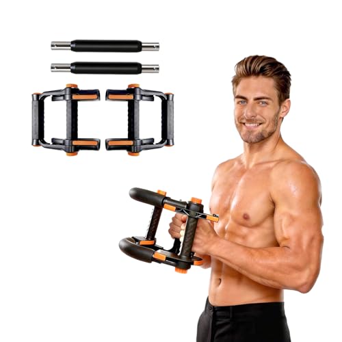 Twister Arm Trainer with Push-Up Grips, Adjustable Resistance (20-90LB), Unisex Chest Workout Equipment, Spring Resistance Exerciser for Muscle Building & Shaping - size: 40-90lbs