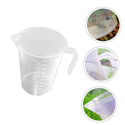 COLLBATH 1pc Aquarium Measuring Cup for Fish Feeding Water Changing and Accurate Liquid Measurement Non-breakable Design