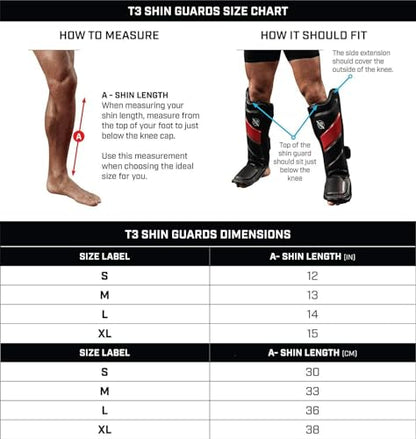 Hayabusa T3 Striking Shinguards - Men and Women | MMA Protection, Muay Thai Kickboxing, Sparring Pads, Martial Arts Gear, Adjustable Straps, Impact Padding, Elastic Fit - color: White/Black, size: Medium