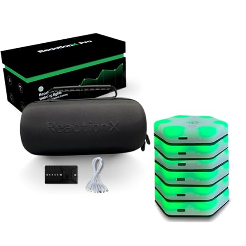 ReactionX Reaction Training Light lamp ReactionX pro Speed Agility Response Equipment Basketball Boxing fencingPhysical Rehabilitation of Flash Reflex traing System 6light+app…