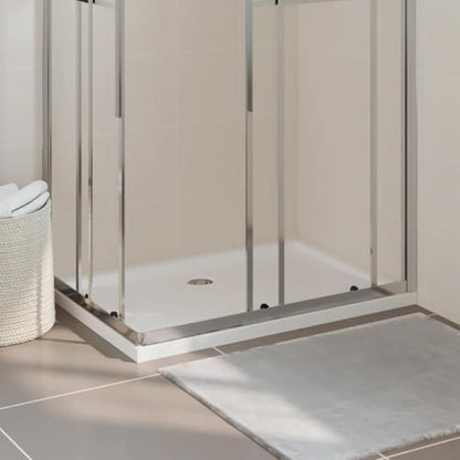 vidaXL Rectangular ABS Shower Base Tray Home Indoor Bathroom Hardware Fixture Plumbing Low Threshold Shower Tray Bath Base White 39.4" - color: White, size: 27.6" x 39.4"