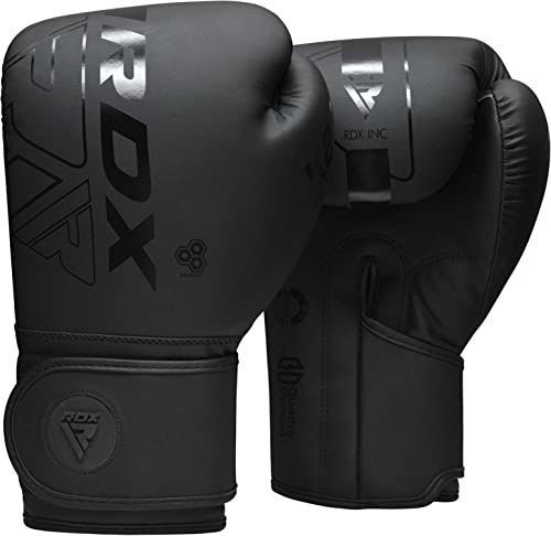 RDX Kids Unfilled Punching Bag Set 2FT, Non Tear Maya Hide Leather Kara Junior Hanging Bag for Kickboxing MMA Muay Thai Taekwondo Karate BJJ Strength Training, Home Gym Equipment - color: BLACK