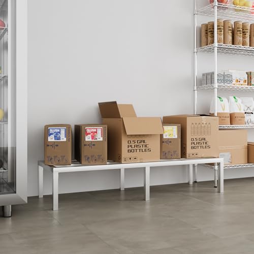 60" Long x 20" Wide | Height: 12" Off The Floor Aluminum Dunnage Rack | Storage in Restaurant, Kitchens and Garages and More! - size: 60" Long x 20" Wide | Height: 12" Off The Floor