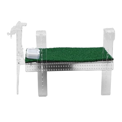 Turtle Bathing Platform with Non-slip Grass Surface for Stable Climbing Ramp for Aquarium