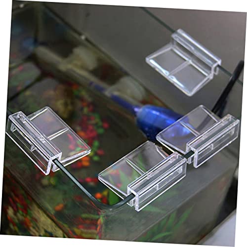 10Pcs Transparent Plastic Fish Tank Cover Support Bracket for Aquariums Practical and Frame for Home Aquarium Setup