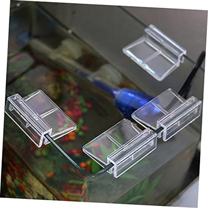 UKCOCO 10Pcs Plastic Fish Tank Cover Bracket Aquarium Support Frame for Tanks and Plastic Material for Home Aquarium Setup